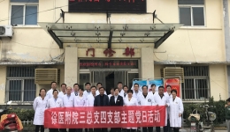 誓词记心间，帮扶下基层，喜迎十九大 ----三总支四支部开展主题党日活动