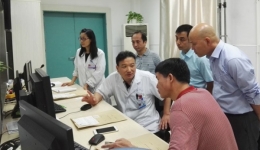 湖南省郴州市第三人民医院专家来我院核医学科考察交流