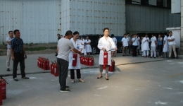 “安全月”系列活动之：保卫处联合四总支开展消防演练