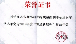 荣誉证书-2016精品年会