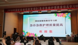 2018年国家级继续教育项目“急诊急救护理质量提高学习班”顺利举办